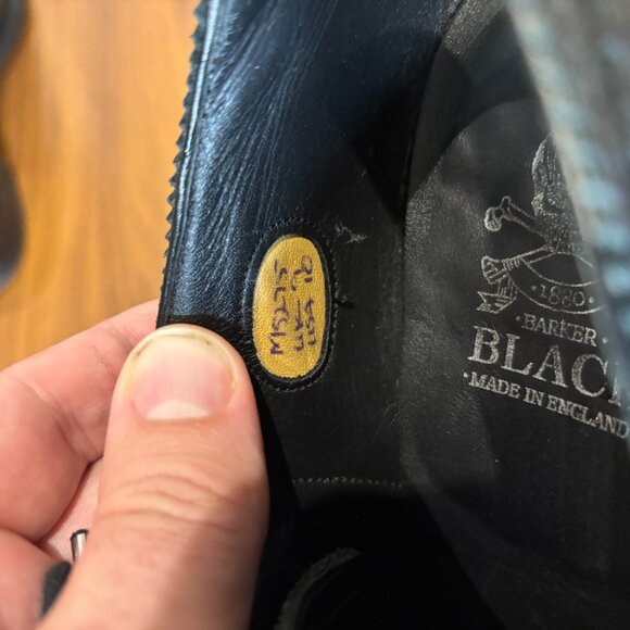 Barker Black Cap-Toe Oxfords – UK 9.5 (US 10.5) - Picture 6 of 6
